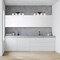 Designers Fountain Carmine 28in 4-Light Matte Black Modern Indoor Vanity Light with Etched Glass Shades D239M-4B-MB - alternate 2
